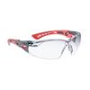 Veiligheidsbril RUSHPSPSIS SMALL,helder, Platinum Grijs / Roze